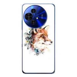 Чехлы с картинкой Лисички для TCL 50 Pro NxtPaper (VPrint) (Лисичка в цветочках)