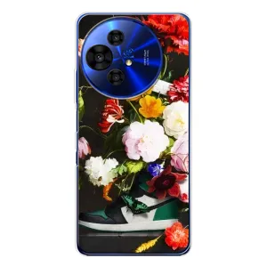 Брендновые Чехлы для TCL 50 Pro NxtPaper - (PREMIUMPrint) (Nike цветы)