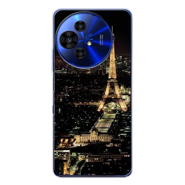 Чохол з принтом «Нічний Париж» для TCL 50 Pro NxtPaper