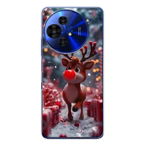Яркий чехол для TCL 50 Pro NxtPaper с Зимними Оленятами (Олень среди подарков)