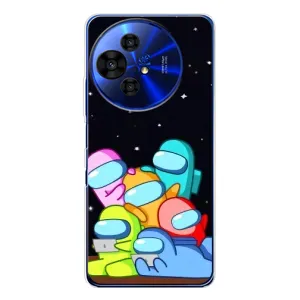 Чехол Амонг Ас для TCL 50 Pro NxtPaper (AlphaPrint) (Скины в космосе)