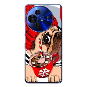 Чехлы с собаками для TCL 50 Pro NxtPaper (VPrint) (Собачка в шапке)