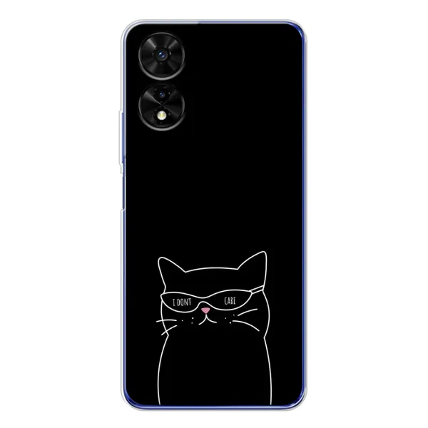 Чехол с принтом «Равнодушный кот» для TCL 505