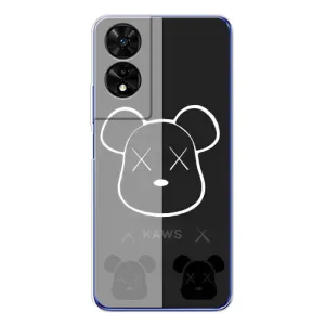Чохли для TCL 505 - Bearbrick Louis Vuitton (PREMIUMPrint) (БеарБрік очі)