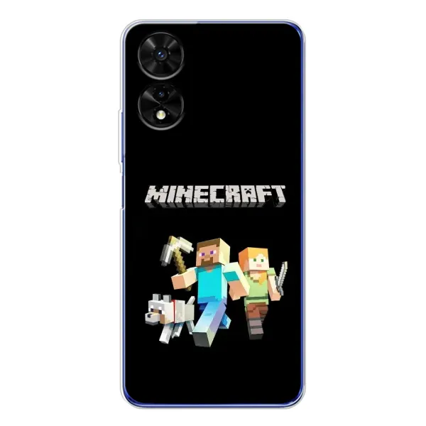 Чохол з принтом «герої Minecraft» для TCL 505