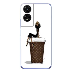 Чохли Луі Вітон для TCL 505 (AlphaPrint - LOUIS VUITTON) (кава LOUIS VUITTON)