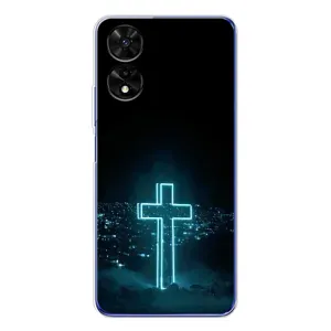 Християнські Чохли для TCL 505 (AlphaPrint) (Хрест і місто)