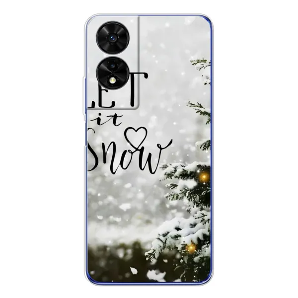 Чохол з принтом «Let it snow» для TCL 505 Чохол з принтом «Let it snow» для TCL 505