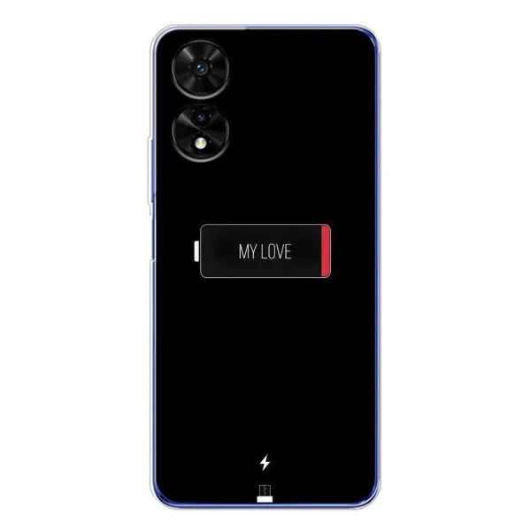 Чехол с принтом «Love battery» для TCL 505 Чехол с принтом «Love battery» для TCL 505