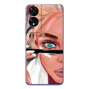 Чохол з друком для TCL 505 - (Мода) (AlphaPrint) (Макіяж)