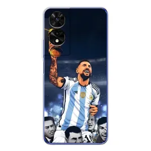 Чохли для TCL 505 (Leo чемпіон) (AlphaPrint) (Мессі з кубком)