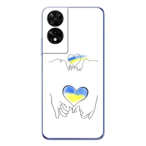Чохол для Патріота України TCL 505 - (AlphaPrint) (Мир Україні)