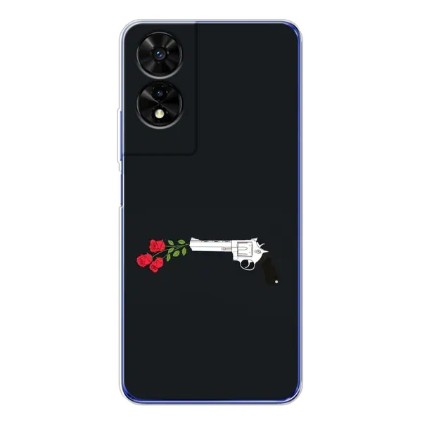 Чехол с принтом «Неожиданные цветы» для TCL 505
