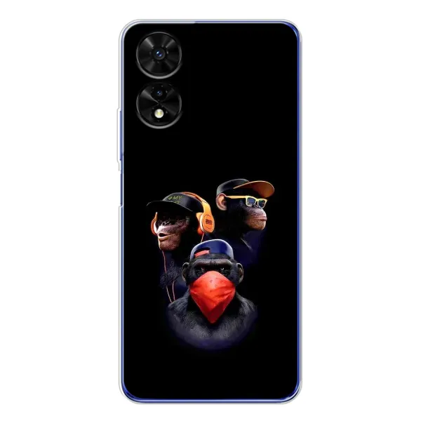 Чехол с принтом «Три обезьяны» для TCL 505