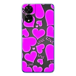 Чехлы для любимой на ТКЛ 505 (VPrint) (Pink hearts)