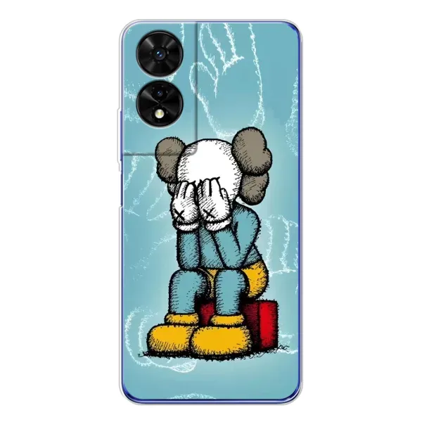 Чохол з принтом «Плач Bearbrick» для TCL 505