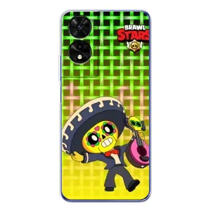 Чехлы Brawl Stars для TCL 505 (AlphaPrint) (Поко в самбреро)