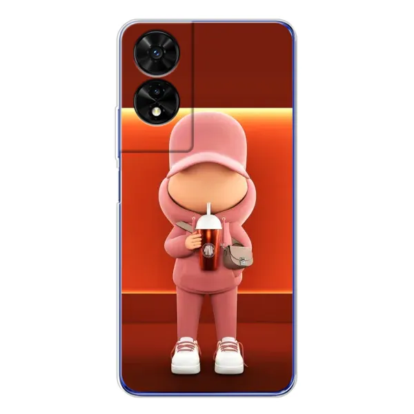 Чехол с принтом «С Кофе» для TCL 505