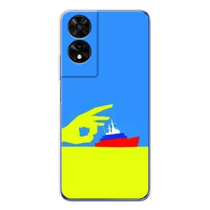 Чехол с принтом (Русский корабль...) для <td>ТКЛ 505 </td> (AlphaPrint)