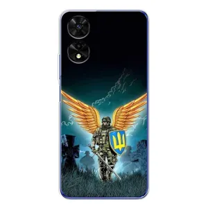 Чехлы с картинкой ЗСУ для TCL 505 (AlphaPrint) (Солдат ЗСУ)