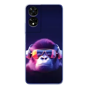 Чохол з Мавпами TCL 505 - (AlphaPrint) (Стильна мавпа)