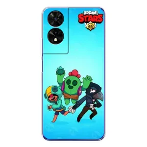 Чехлы Brawl Stars для TCL 505 (AlphaPrint) (Тріо героїв)