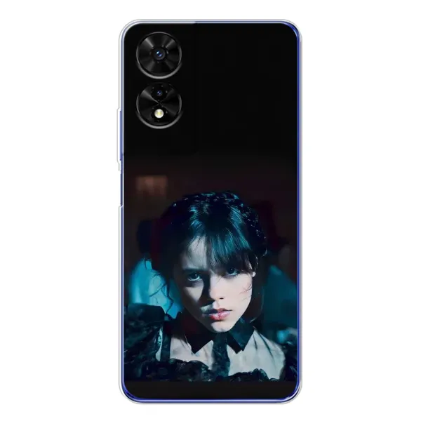 Чехол с принтом «взгляд Уэнздей» для TCL 505