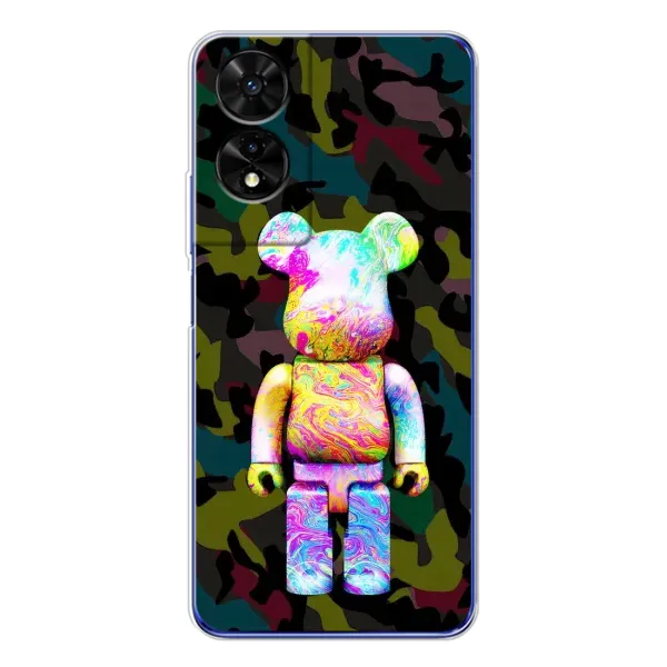 Чохол з принтом «Яскравий Bearbrick» для TCL 505