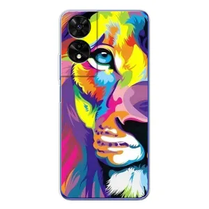 Чохол з картинкою ЛЕВ для TCL 505 (VPrint) (Яскравий Лев)