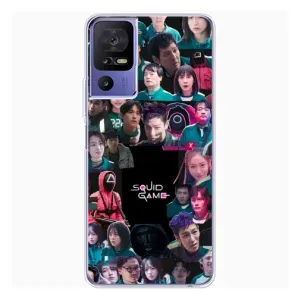 Чехол с принтом «Коллаж Игра кальмара» для TCL 605