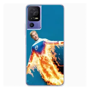 Чохол з принтом «Людина-факел у вогні» для TCL 605