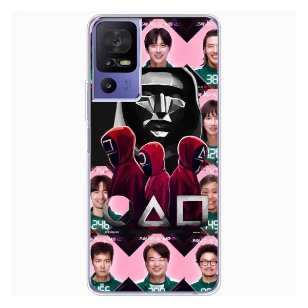 Чехол с принтом «Участники Игра кальмара» для TCL 605