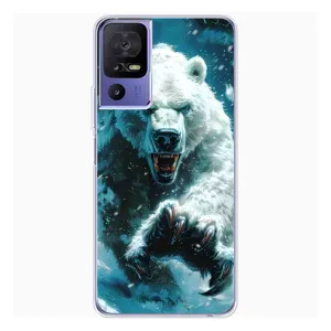 Чехол с принтом «Полярный медведь» для TCL 605