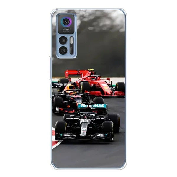 Чехол с принтом «Гонка Формула 1» для TCL K23 5G