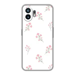 Чохол з розовим принтом для TCL K70 SE (Рожеві квіти)