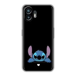 Чохол з принтом Стіч на TCL K70 SE (Стіч на чорному)