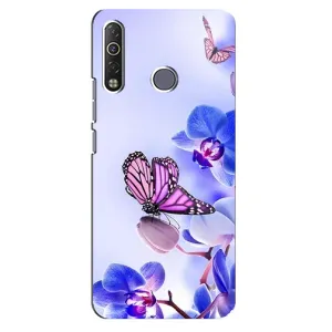 Чехлы с Цветами для TECNO Camon 12 Air CC6 (VPrint) (Бабочка на цветочке)