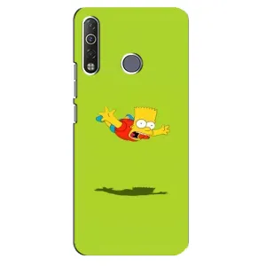 Чехол с Симпсонами для TECNO Camon 12 Air CC6 (VPrint) (Барт Симпсон)