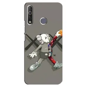 Чехлы для TECNO Camon 12 Air CC6 - Bearbrick Louis Vuitton (PREMIUMPrint) (Беарбрик Джордан)