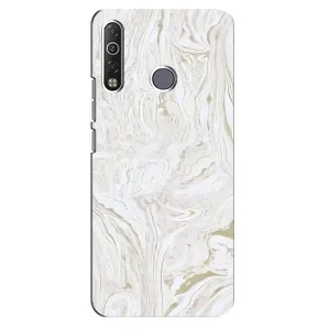 Мраморный чехол на TECNO Camon 12 Air CC6 (VPrint) (Белый мрамор)