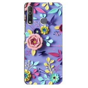 Чехлы с Цветами для TECNO Camon 12 Air CC6 (VPrint) (Цветочный дизайн)