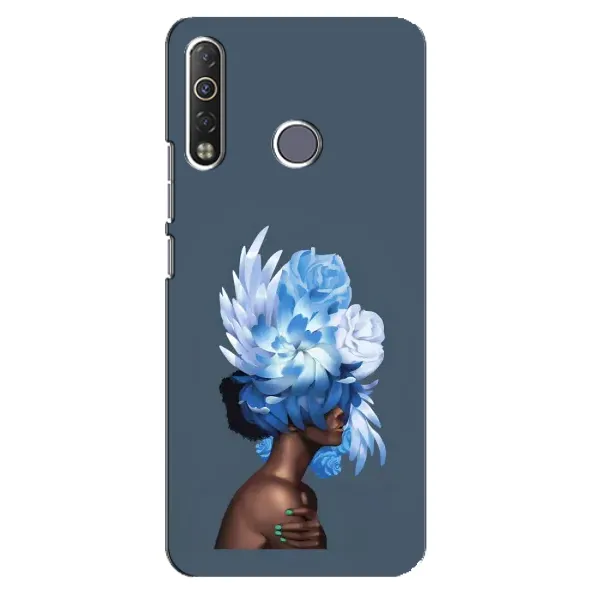 Чохол з принтом «Квіти на голові» для TECNO Camon 12 Air CC6 Чохол з принтом «Квіти на голові» для TECNO Camon 12 Air CC6