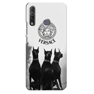 Чехлы VERSACE для Техно Камон 12 Ейр (PREMIUMPrint) (Доберман Версаче)