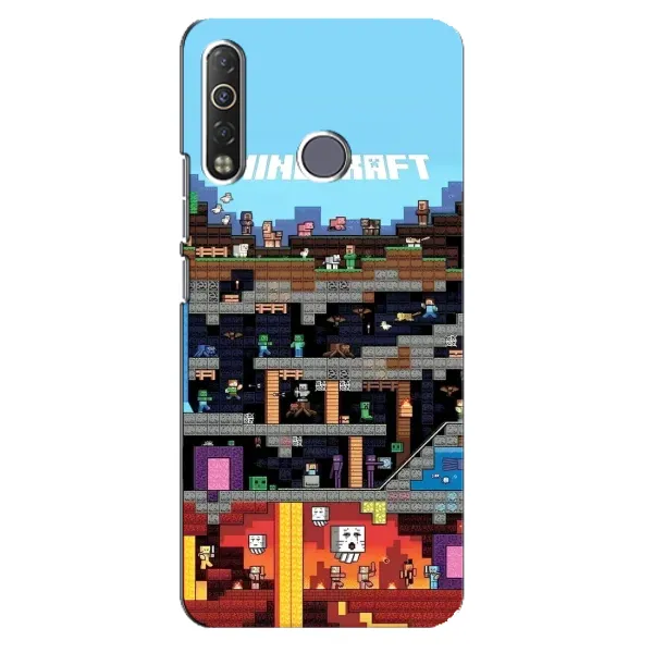 Чехол с принтом «фон Minecraft» для TECNO Camon 12 Air CC6 Чехол с принтом «фон Minecraft» для TECNO Camon 12 Air CC6