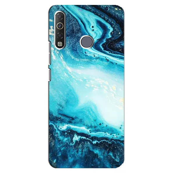 Чехол с принтом «Голубой мрамор» для TECNO Camon 12 Air CC6 Чехол с принтом «Голубой мрамор» для TECNO Camon 12 Air CC6
