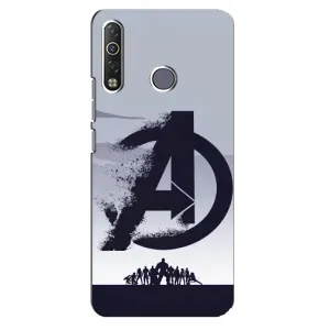 Чехлы с героями Марвел TECNO Camon 12 Air CC6 (VPrint) (Команда А)