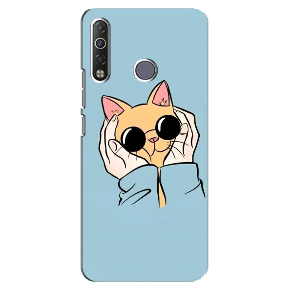 Чохол з принтом «Котик в окулярах» для TECNO Camon 12 Air CC6 Чохол з принтом «Котик в окулярах» для TECNO Camon 12 Air CC6