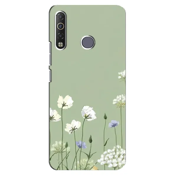 Чохол з принтом «Квіти на зеленому» для TECNO Camon 12 Air CC6 Чохол з принтом «Квіти на зеленому» для TECNO Camon 12 Air CC6