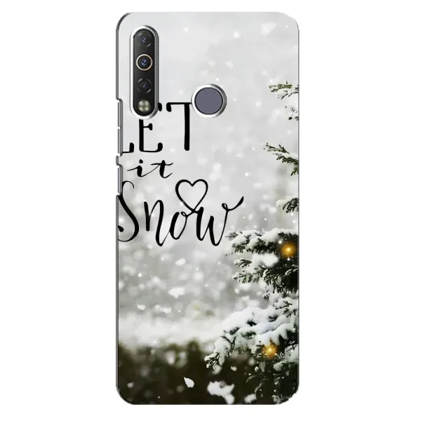 Чехол с принтом «Let it snow» для TECNO Camon 12 Air CC6