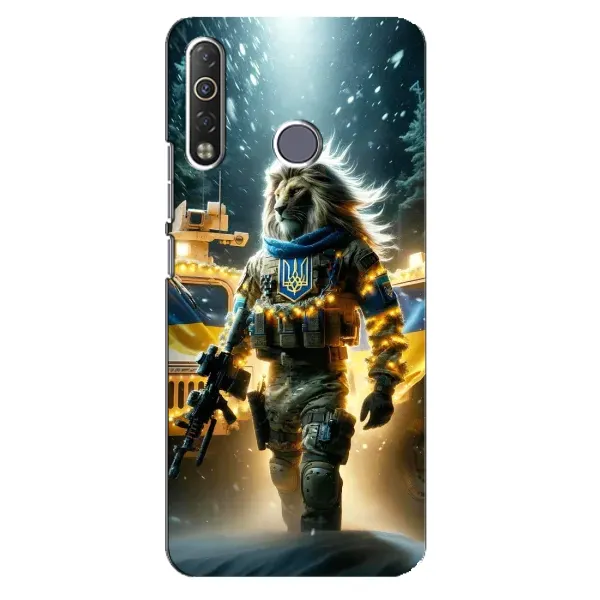 Чехол с принтом «ЛЕВ ЗСУ» для TECNO Camon 12 Air CC6